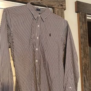 Ralph Lauren Sport Long Sleeve Brown/White